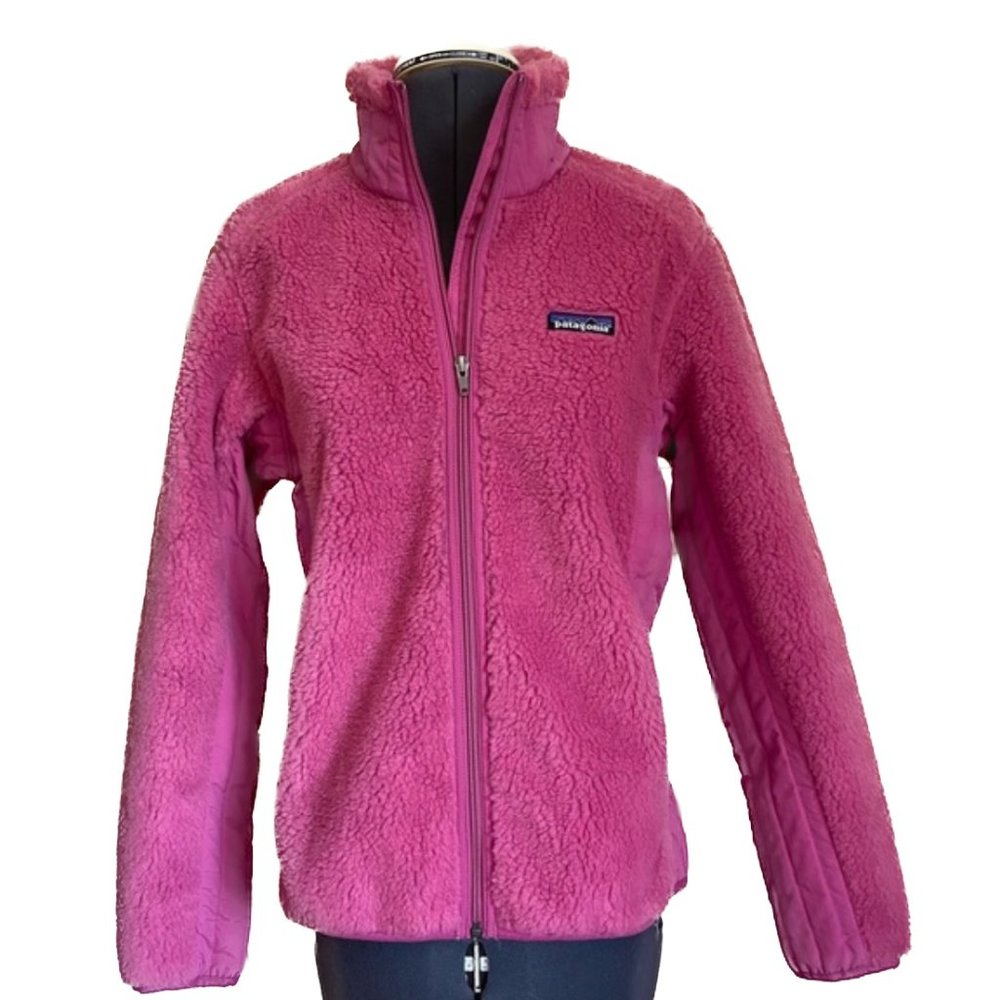 Patagonia Retro X Jacket Sherpa Fleece Windproof Deep Pile Pink Medium